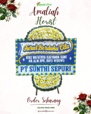 Papan Bunga Duka di Karangwaru